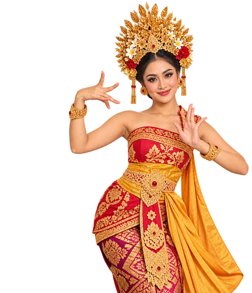 Balinese dancer in traditional costume